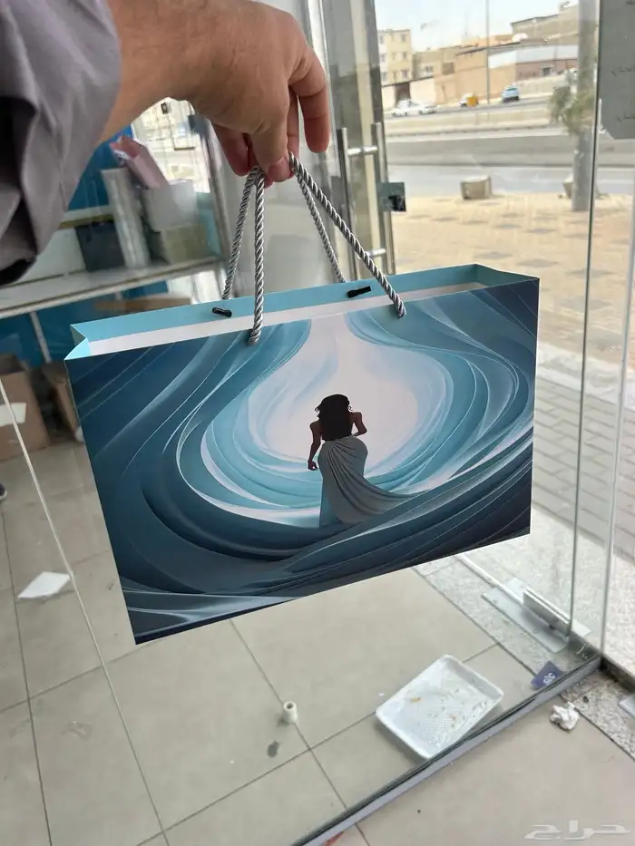 تطريز ليبل قماش اكياس للعبايات ورق تغليف شرايط كروت لوقو 4