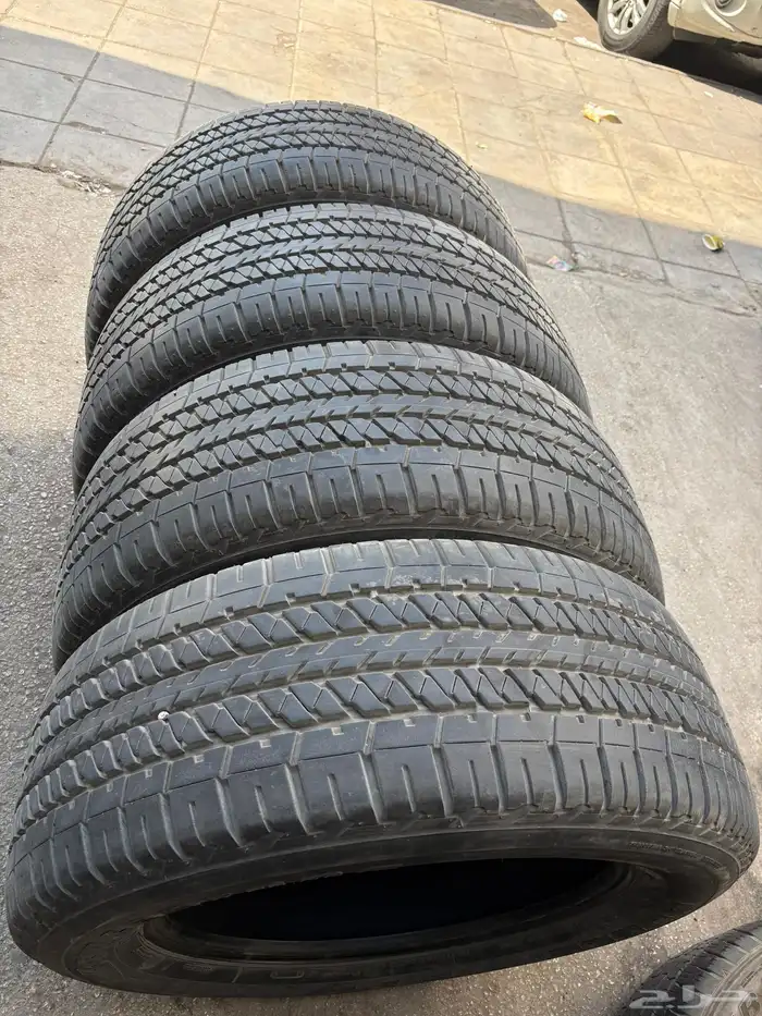 طقم كفرات برجستون مقاس 275.60.20تاريخ 2023 6