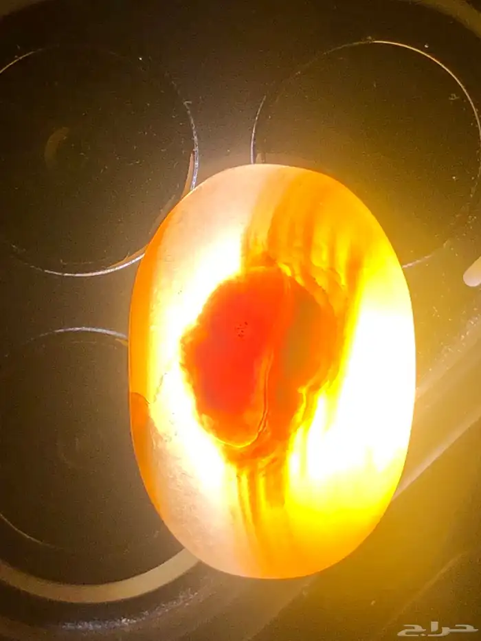 حجر عقيق سليماني مصور  راس مقطوع وضح 0