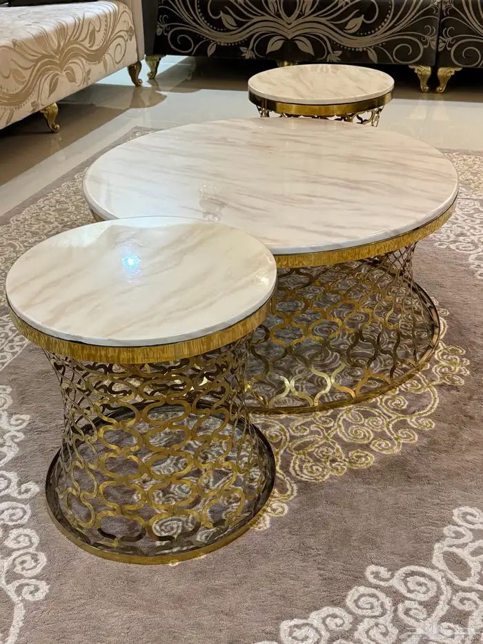 طاولات ملكيه فخمه رخام طبيعي 0