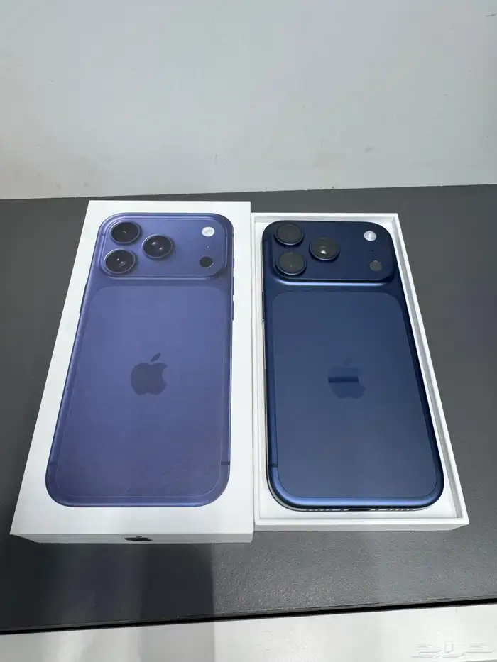 ايفون 17 برو 1 تيرا ازرق ضمان حاسبات شبه جديد فقط ب5900 0