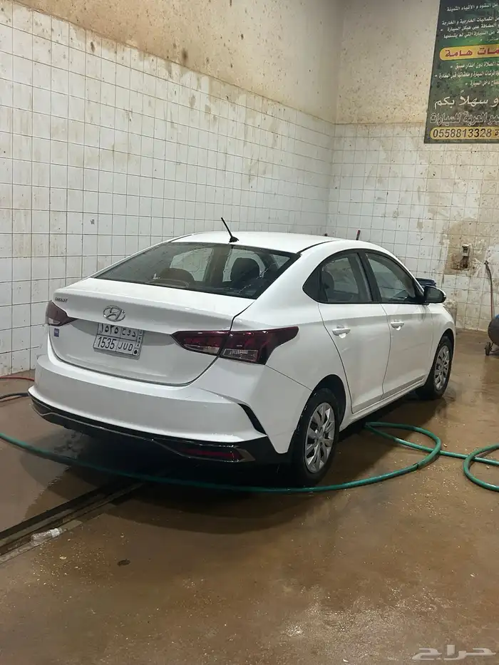 سياره اكسنت 2021 لون ابيض 20