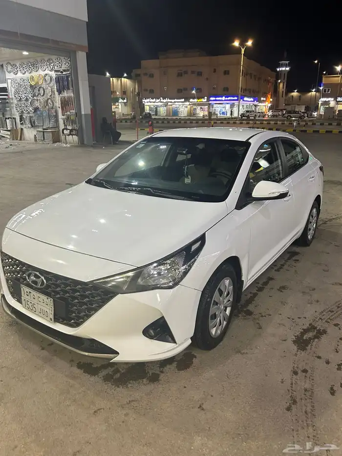 سياره اكسنت 2021 لون ابيض 19