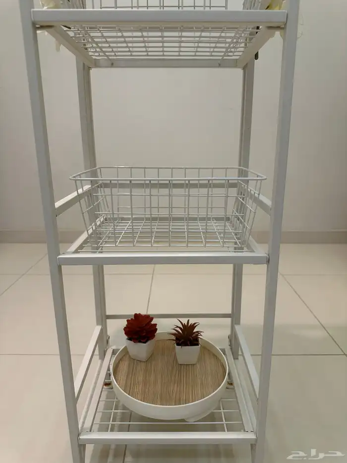 رف حمام لون ابيض من هوم سنتر 3