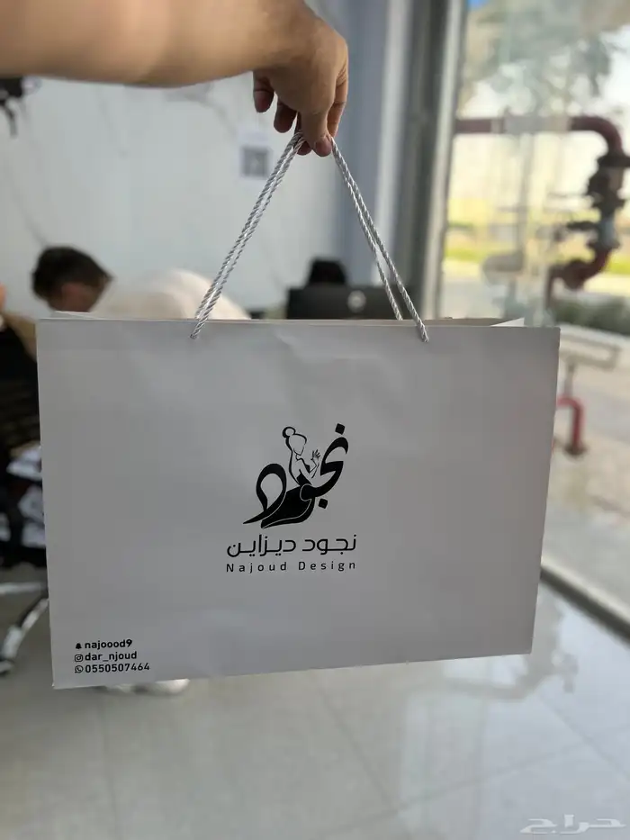 تطريز ليبل قماش اكياس للعبايات ورق تغليف شرايط كروت لوقو 30