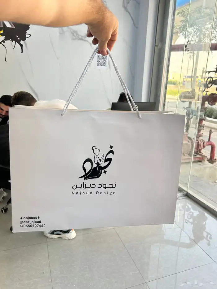 تطريز ليبل قماش اكياس للعبايات ورق تغليف شرايط كروت لوقو 31