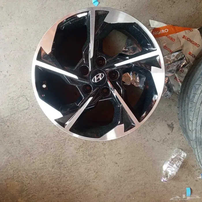 جنوط هونداي مقاس 17 اصلي ملمع ومجدد تركب كياء 5مسمار 3