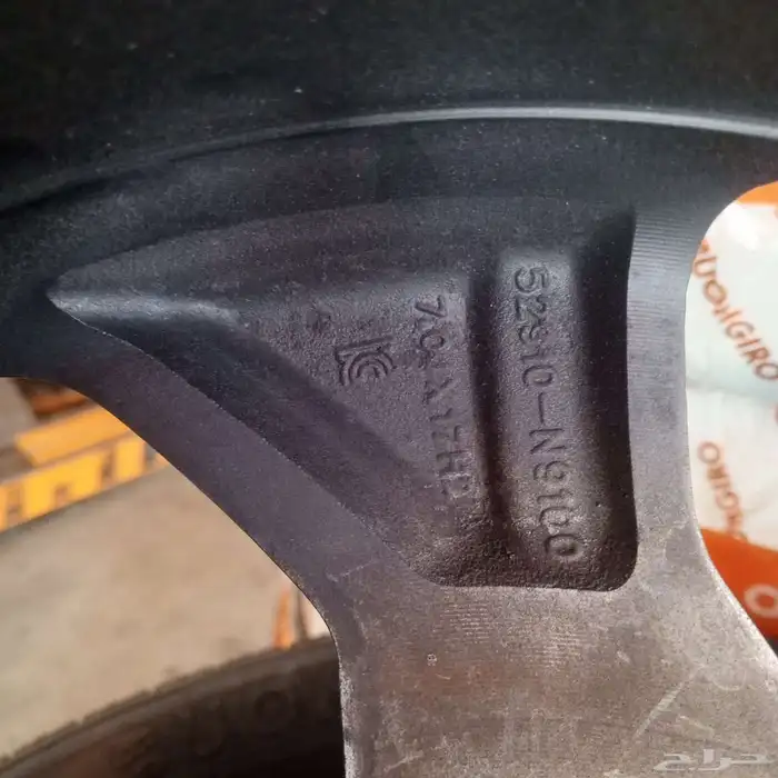 جنوط هونداي مقاس 17 اصلي ملمع ومجدد تركب كياء 5مسمار 1