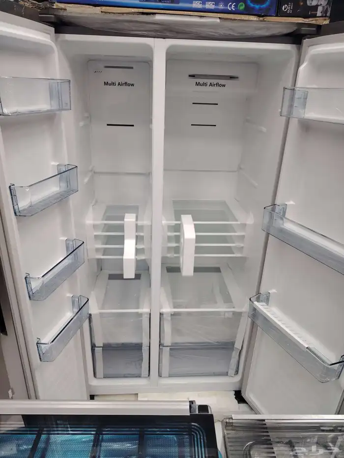 ثلاجه هاس دولاب 18 قدم استيل حجم كبير وكيل شركة العيسي 2