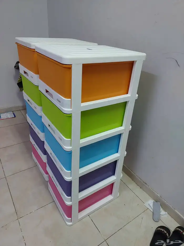 Colourful plastic storage drawer cabinet for kids 2