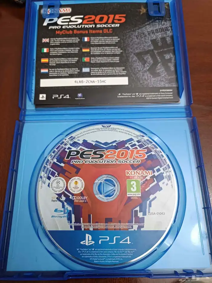 شريط بيس2015 (Pes2015) نسخه نادره عربي بحاله ممتازه لسوني4و5 1