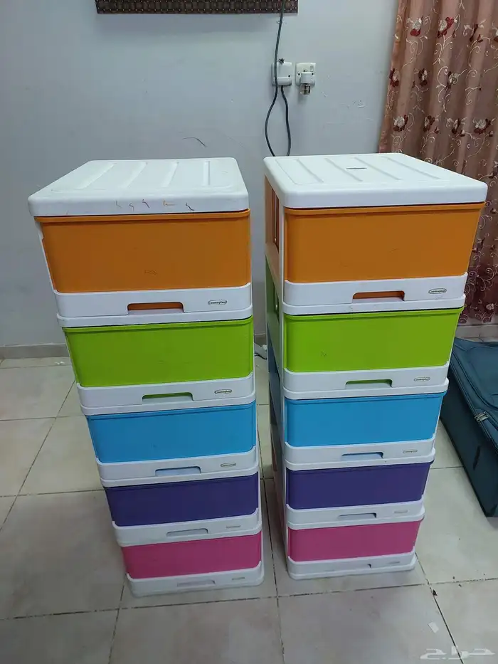 Colourful plastic storage drawer cabinet for kids 7