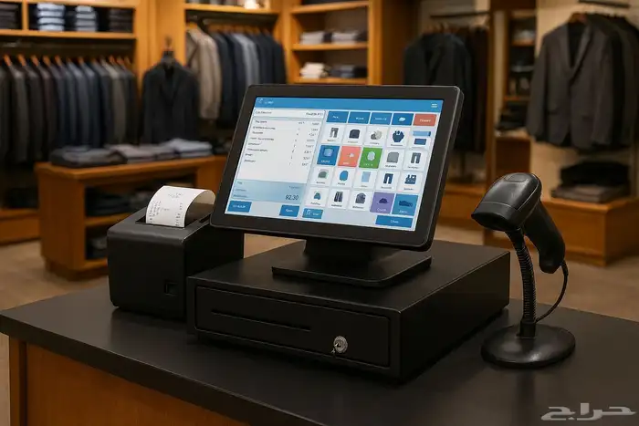 جهاز كاشير متكامل لمحلات المستلزمات الرجالية 0