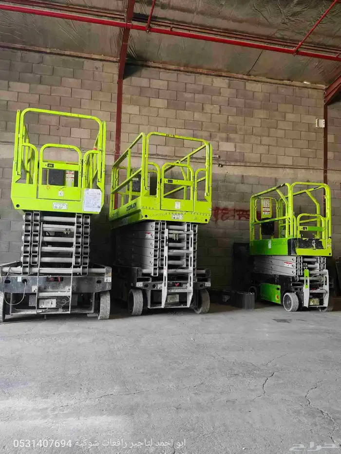 سيزرلفت مانلفت رافعة شوكية فوركلفت جيسبي جي سي بي حفار ايجار 7
