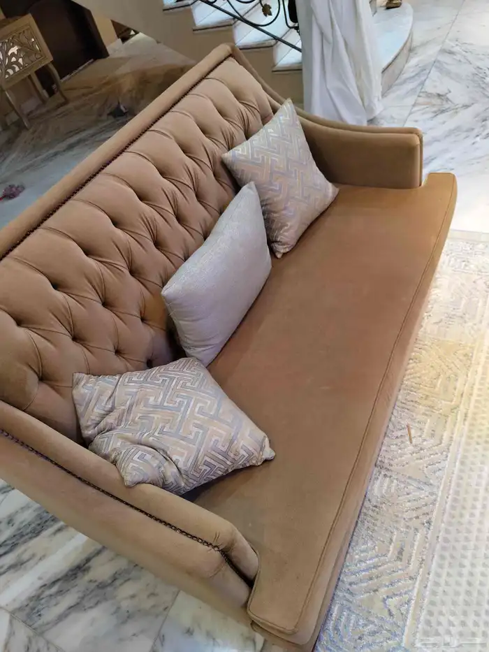 طقم كنب قطعتين كبار و قطعتين لحالهم 4