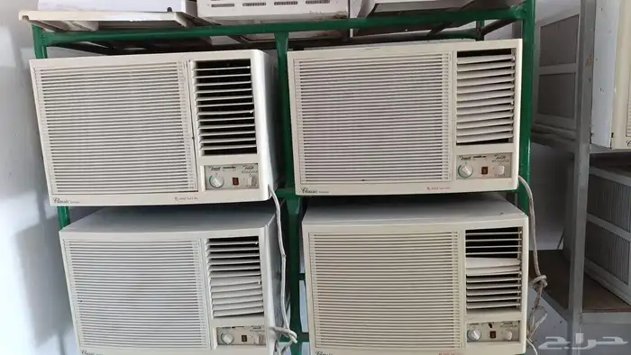 البيع مكيفات شباك مستعمل 18وا24 معا التركيب ضمان شهر 3