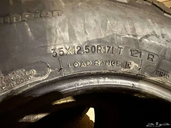 4 كفرات بي اف فواصل 17 شبه جديد 4