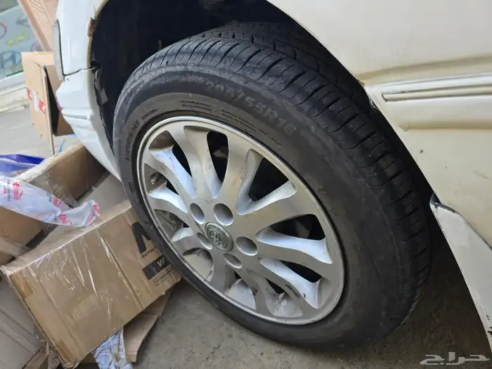 جنوط كامري مقاس 16 كامري 2002 مع الكفرات شبه جديد 3