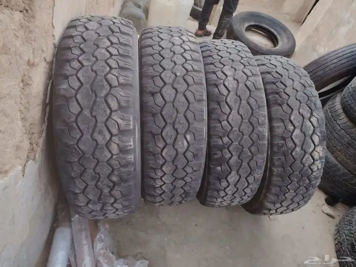 كفرات دنلوب وكاله لبنه المقاس 245 75 17 نضيف تاريخ 2023 0