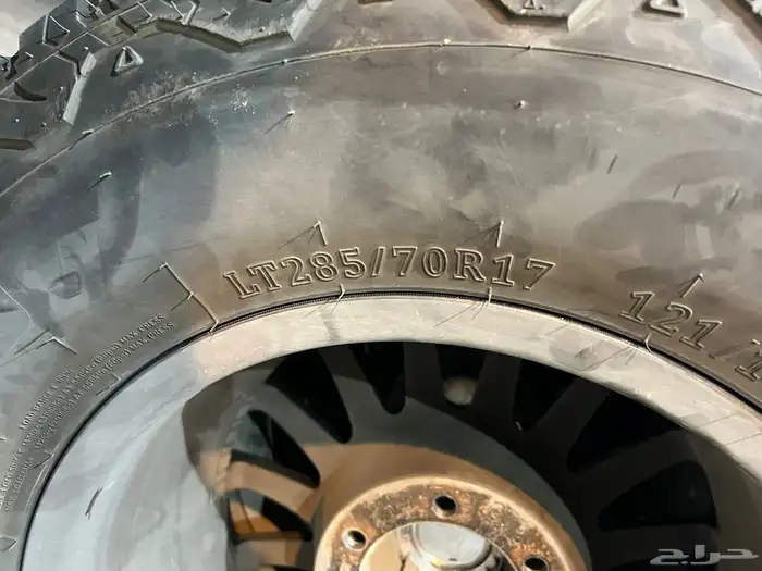 جنوط برايد 6 مسمار مع كفرات نص حجري ودواي مقاس 17 5