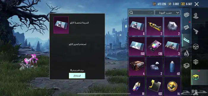 حساب ببجي 24