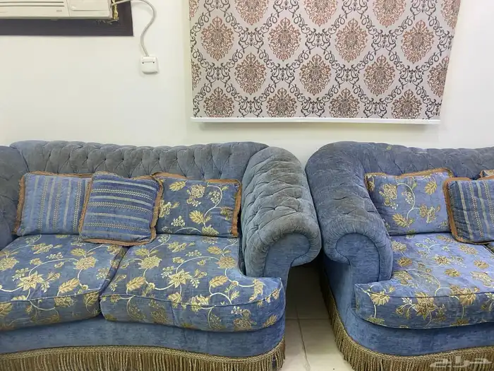 غسالة حوضين 12 كيلو نظيف جدا وكنب ثلاث قطع 9