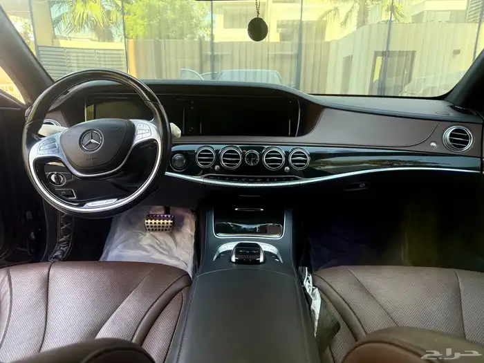 مرسيدس S400 الجفالي 2015 زر واحد  كت AMG أصلي ممشى قليل جدا 2