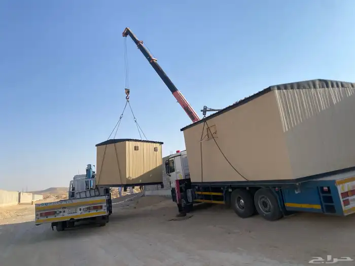 دبل سطحه ونش كرين نقل بركسات بيوت جاهزه غرف متنقله 1