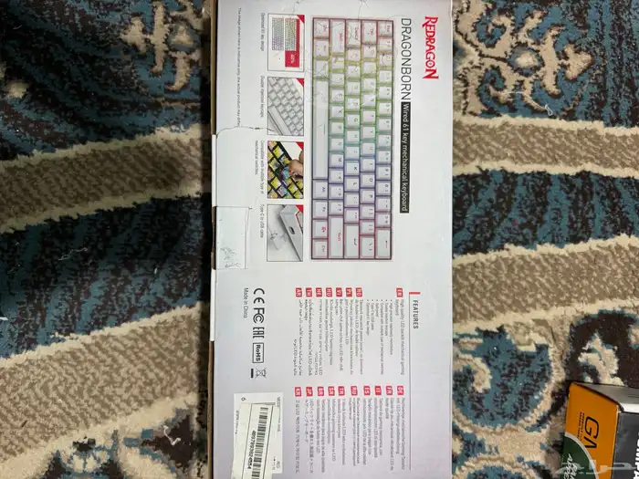 كيبورد قيمنق أو العاب من شركة ريد راغون - سويتش لون أحمر- 1