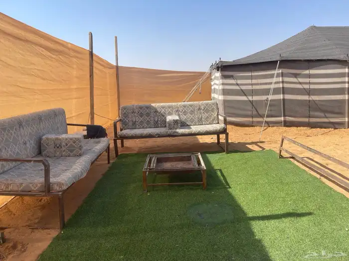 مخيم للإيجار اليومي او الشهري على طريق الجراد 4