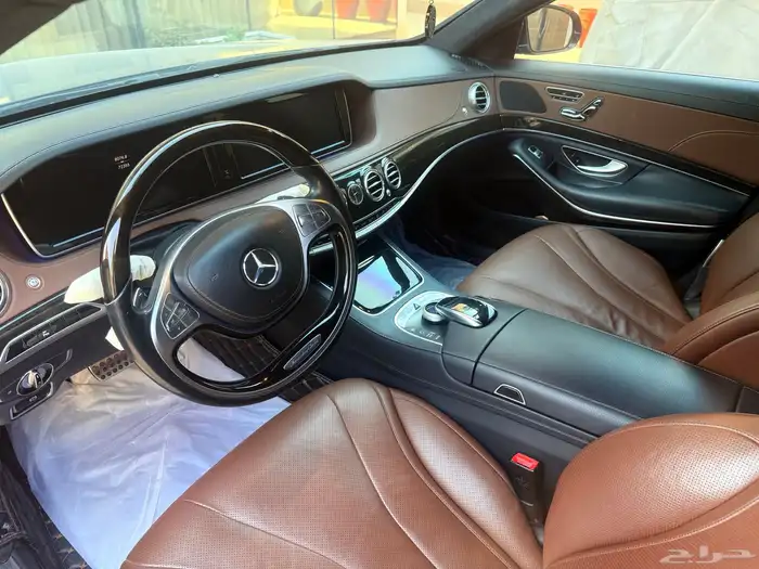 مرسيدس S400 الجفالي 2015 زر واحد  كت AMG أصلي ممشى قليل جدا 3