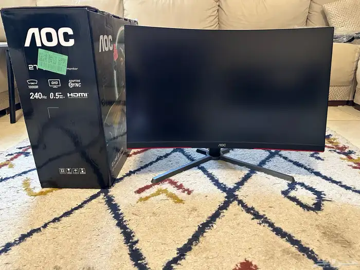 شاشه قيمنق ips 240hz 2k curved 8