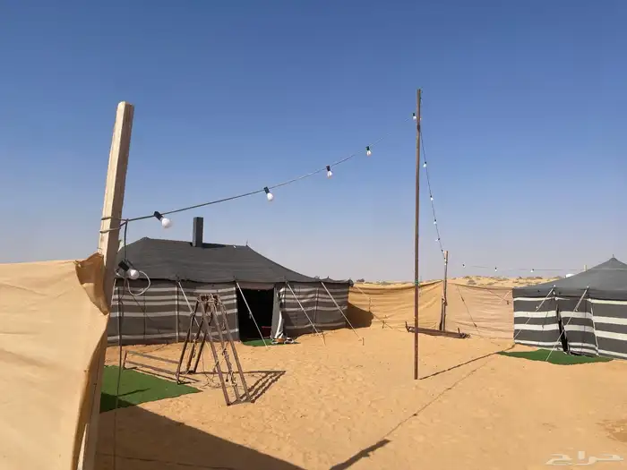 مخيم للإيجار اليومي او الشهري على طريق الجراد 0