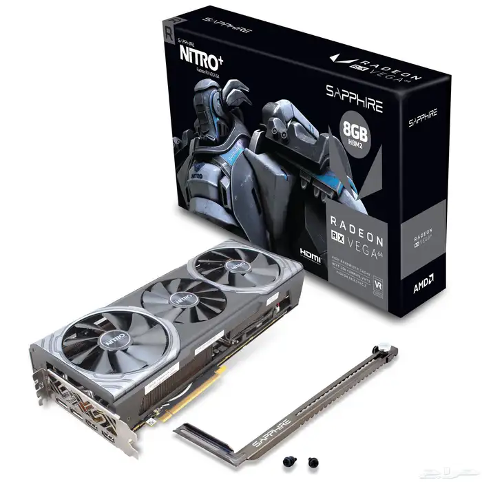 كرت شاشة للبيع SAPPHIRE NITRO  RADEON RX VEGA 64 8GB 4