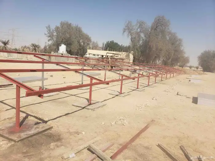 تركيب قواعد حديد للغطاسات بالطاقه الشمسيه 0