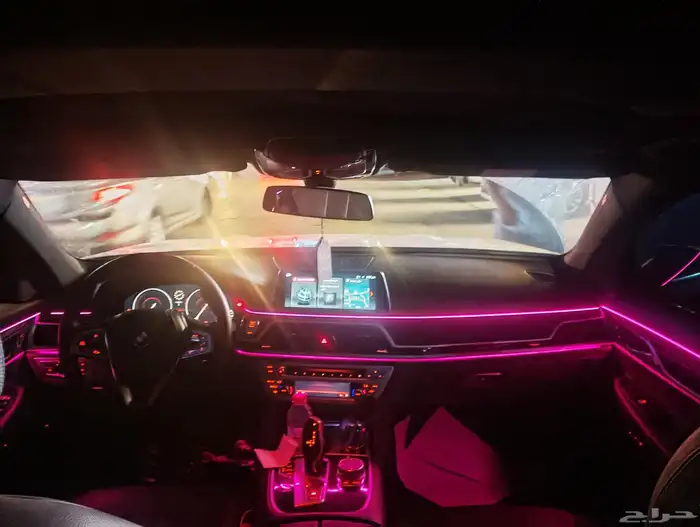 تركيب لد داخلي64 لون بي ام دبليو 730موديل 2019 9