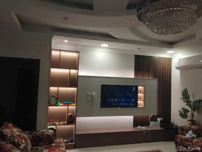 شيبورد ديكورات داخليه تكسيات رف مكتبه حامل شاشه 3