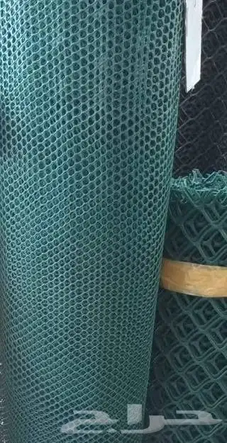 شبك رول دواجن حلال حمام دجاج أخضر مجلفن ساده بلاستك 2