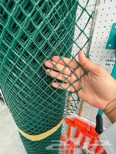 شبك رول دواجن حلال حمام دجاج أخضر مجلفن ساده بلاستك 7