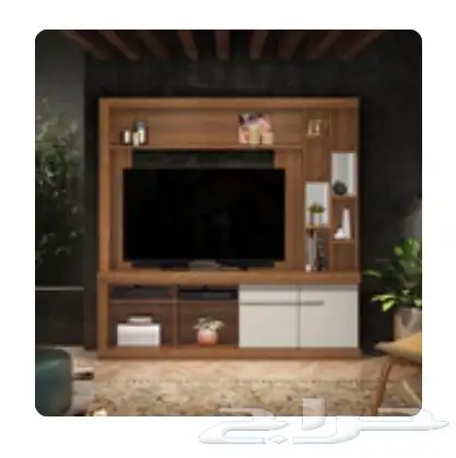 سرير اطفال ومكتبة تلفزيون لوجه الله 0