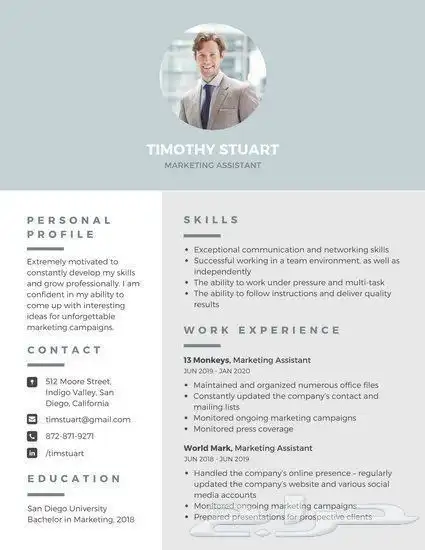 تصميم سيره ذاتيه احترافيه CV 2