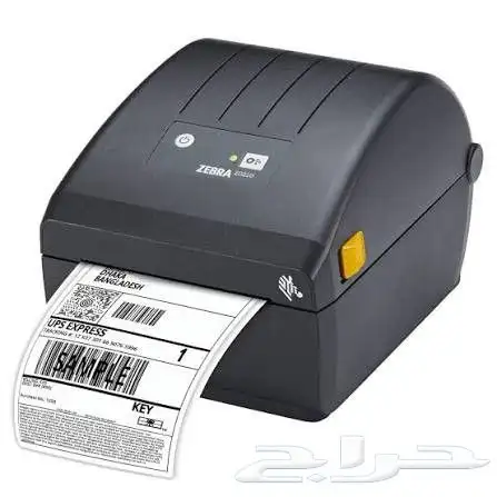 طابعة باركود زيبرا zd220 بوليصة شحن حرارية وحبر 3