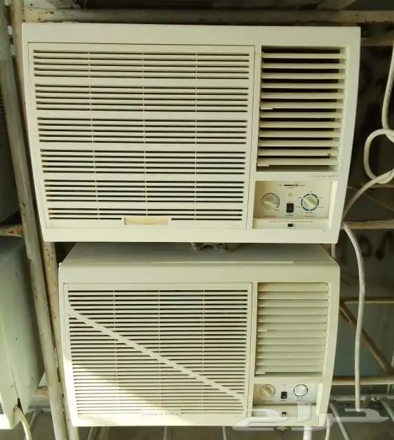 البيع مكيفات شباك مستعمل 18وا24 معا التركيب ضمان شهر 9