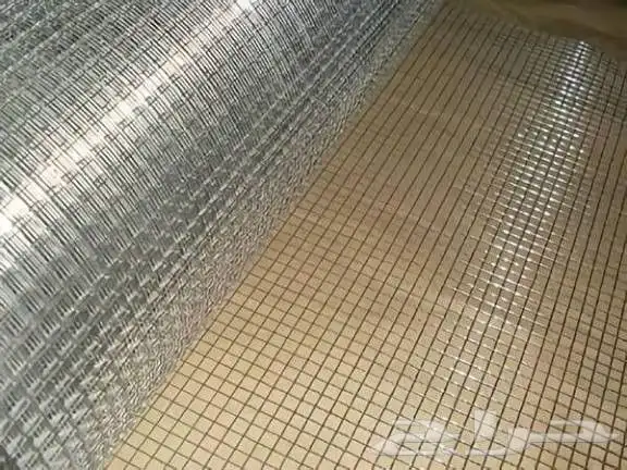 شبك رول دواجن حلال حمام دجاج أخضر مجلفن ساده بلاستك 0