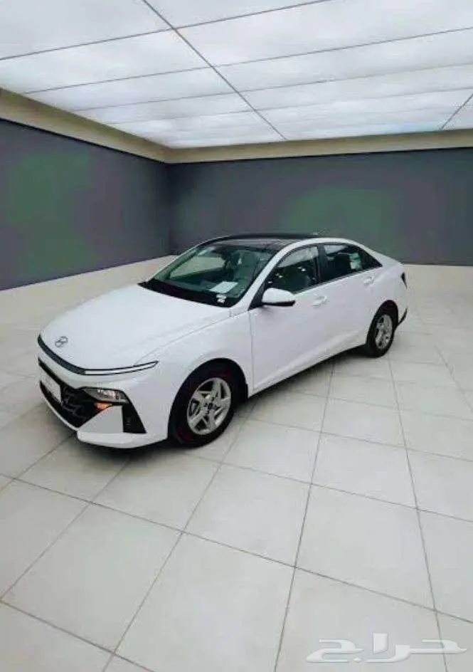 هيونداي اكسنت فليت ابيض سقف اسود 2026 0