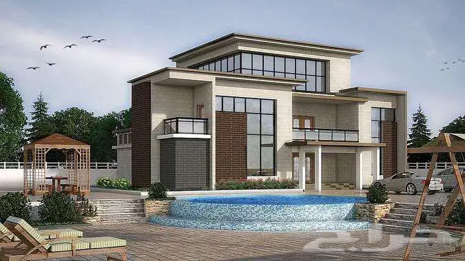 تصميم مناظير معمارية داخلي خارجي واجهات وتشجير 8