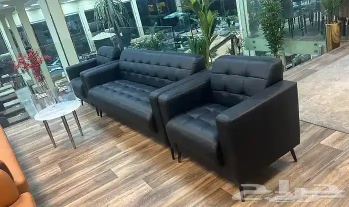 اثاث مكتبي كنب جلد جديد موديلات و جديد أشكال و ألوان موجود 6