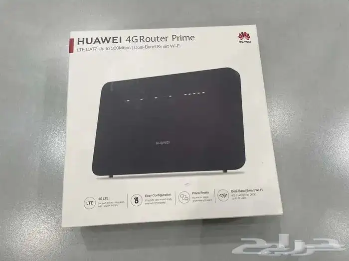 راوتر هواوي 4G منزلي B535 كات 7 شبه جديد مع كامل اغراضة 0