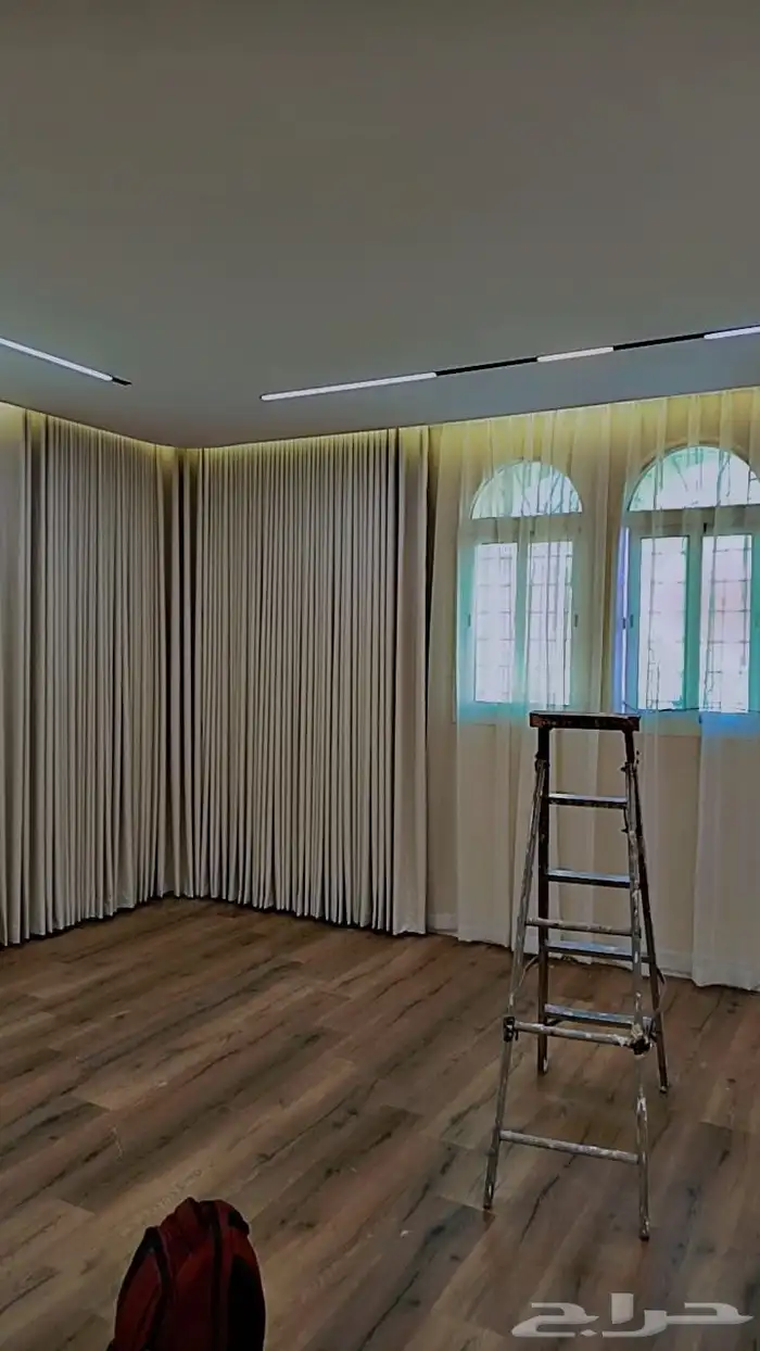 ستائر ويفي ستاير ستاره ستائر كهرباء بلاك اوت لينن تفصيل 4