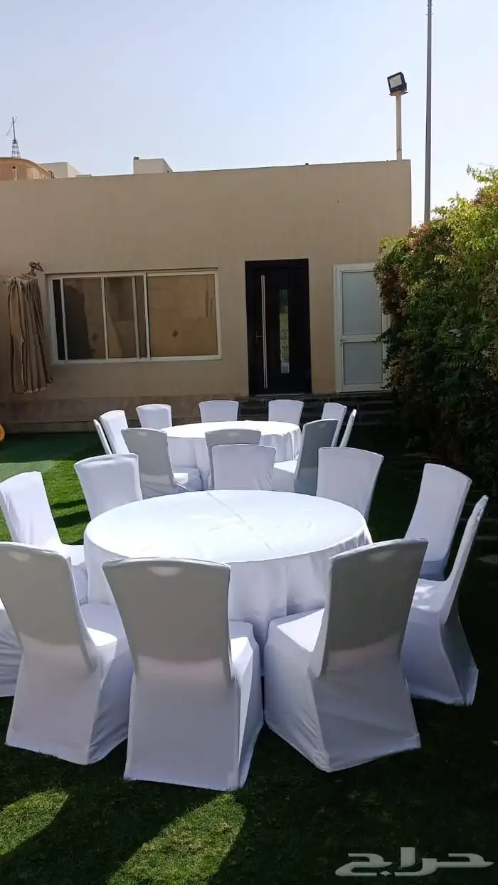 تجهيز وتنسيق حفلات مناسبات زفاف تأجير كراسي طاولات كوش مخيما 44